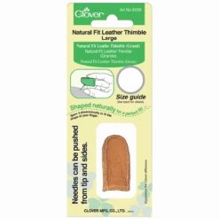 Clover Natural Fit Leather Thimble -Jaycotts Shop CL6030 png