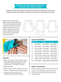 Tilly And The Buttons Coco Dress Pattern - 1003 -Jaycotts Shop Coco Envelope reverse