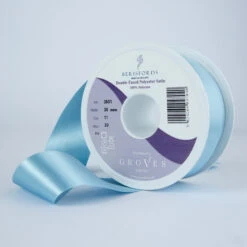 Berisfords Satin Ribbon, Saxe Blue