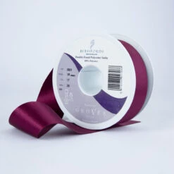 Berisfords Satin Ribbon, Wine