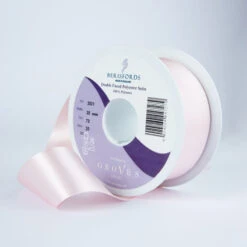 Berisfords Satin Ribbon, Pale Pink