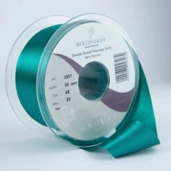 Berisfords Satin Ribbon, Jade