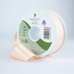 Berisfords Satin Ribbon, Peach