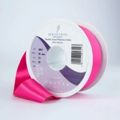 Berisfords Satin Ribbon, Shocking Pink