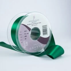 Berisfords Satin Ribbon, Hunter Green
