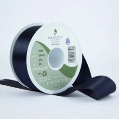 Berisfords Satin Ribbon, Midnight