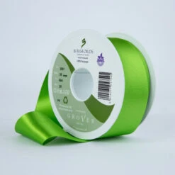 Berisfords Satin Ribbon, Meadow Green