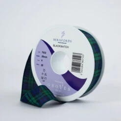 Berisfords Black Watch Tartan Ribbon