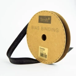 Satin Bias Binding | Black