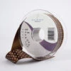 Berisfords Micro Dot Ribbon On 20m Rolls Brown