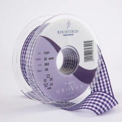 Berisfords Gingham Ribbon Liberty