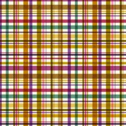 Flax And Fibres Organic Cotton Fabric, Checks
