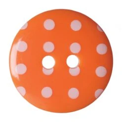 Orange Polka Dot Buttons
