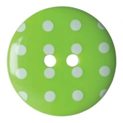 Green Polka Dot Buttons