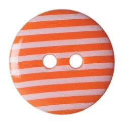 Orange Stripey Buttons