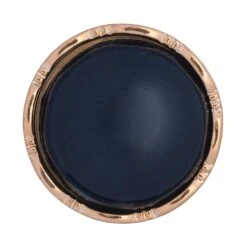 Dark Navy Buttons With Gold Border 21.25mm Size
