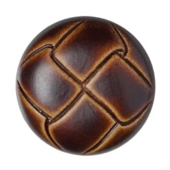 Brown Leather Effect Cardigan Buttons
