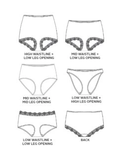 Tilly And The Buttons Iris - Pattern For Knickers -Jaycotts Shop Iris6 24TechDrawings