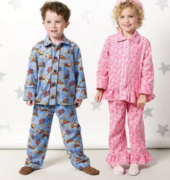 McCall's 6458 Kid's Pyjama Tops And Pants Pattern
