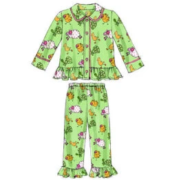 McCall's 6458 Kid's Pyjama Tops And Pants Pattern -Jaycotts Shop M6458g