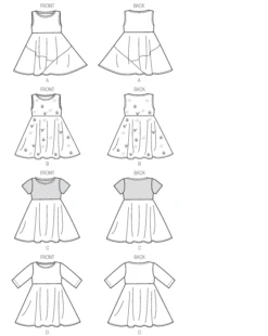 M6915 Girls' Dresses | Easy -Jaycotts Shop M6915g