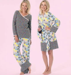 M7297 Misses'/Women's Robe, Belt, Tops, Dress And Shorts