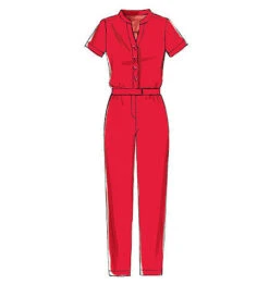M7330 Misses' Button-Up Romers And Jumpsuits -Jaycotts Shop M7330 full 6