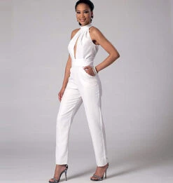 M7366 Misses' Pleated Rompers, Jumpsuits And Belt 14 M7366 Misses' Pleated Rompers, Jumpsuits And Belt -Jaycotts Shop M7366 full 5