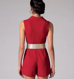 M7366 Misses' Pleated Rompers, Jumpsuits And Belt 16 M7366 Misses' Pleated Rompers, Jumpsuits And Belt -Jaycotts Shop M7366 full 8