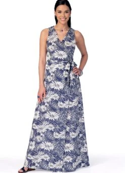 M7406 Dresses And Belt McCalls Pattern