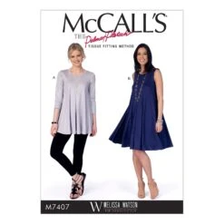 M7407 Top And Dress McCalls Pattern -Jaycotts Shop M7407