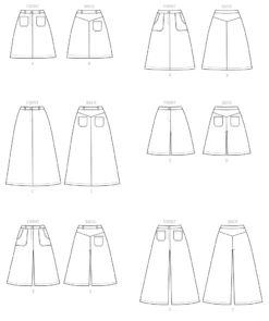 M7475 Misses' Flared Skirts, Shorts And Culottes 19 M7475 Misses' Flared Skirts, Shorts And Culottes -Jaycotts Shop M7475