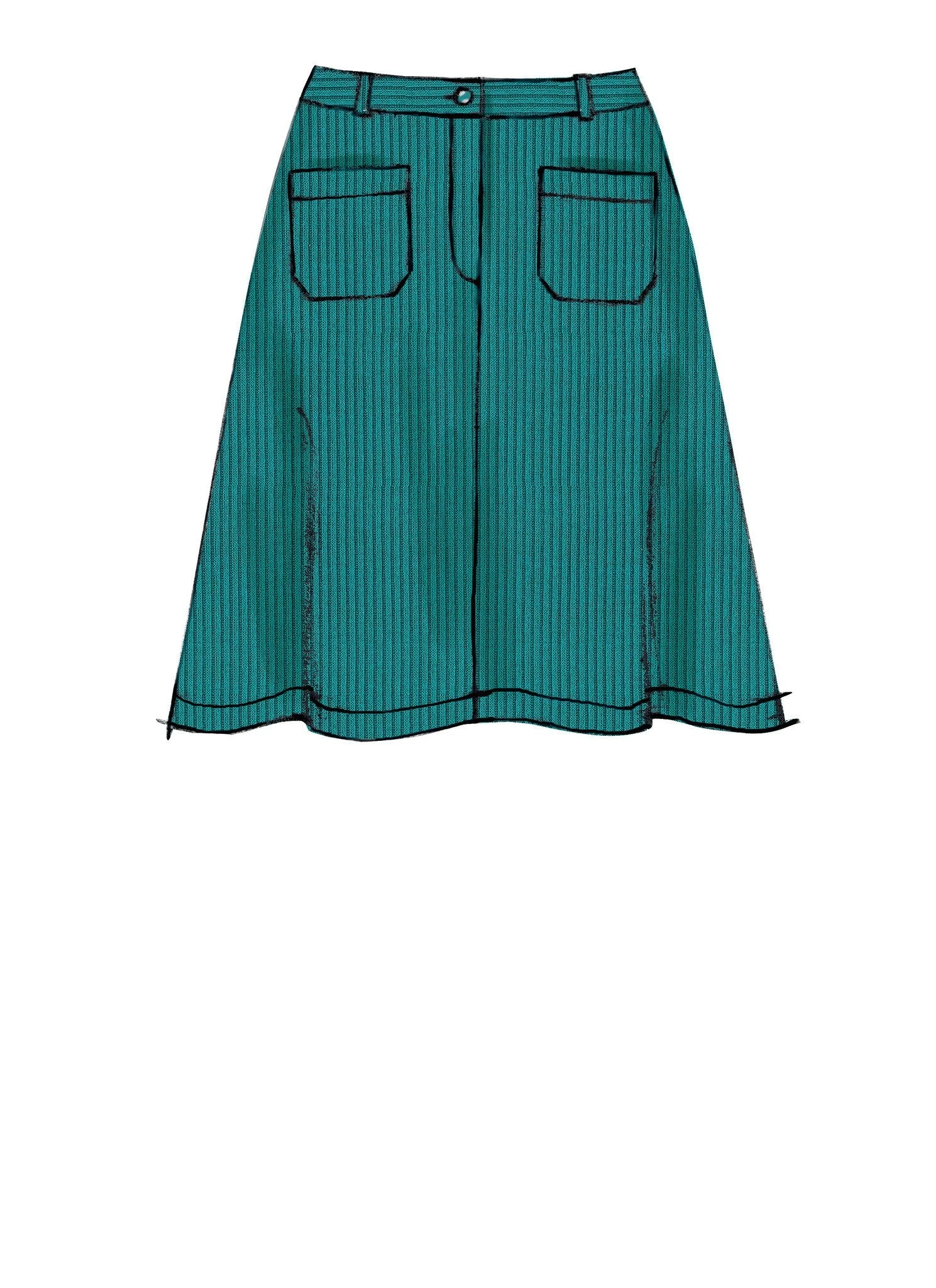 M7475 Misses' Flared Skirts, Shorts And Culottes 7 M7475 Misses' Flared Skirts, Shorts And Culottes - Image 7