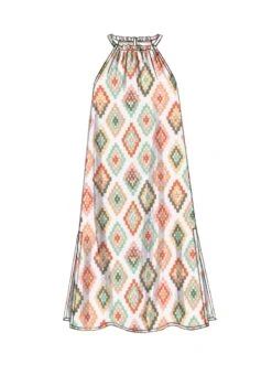 M7589 Girls' Gathered Neckline Sleeveless Dresses -Jaycotts Shop M7589 04