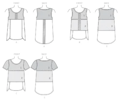 M7600 Misses'/Women's Pullover Tops With Contrast -Jaycotts Shop M7600