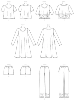 M7697 Misses'/Women's Lounge Wear Pattern -Jaycotts Shop M7697
