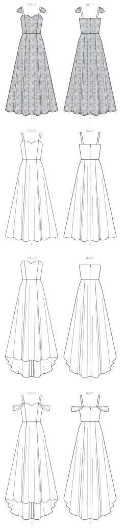M7718 Misses' Dresses Pattern -Jaycotts Shop M7718