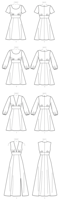 M7802 Dress Pattern -Jaycotts Shop M7802