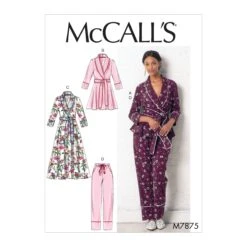 M7875 Sewing Pattern For Pyjamas And Robe 9 M7875 Sewing Pattern For Pyjamas And Robe -Jaycotts Shop M7875