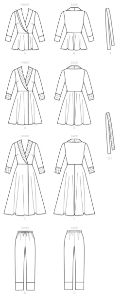 M7875 Sewing Pattern For Pyjamas And Robe 13 M7875 Sewing Pattern For Pyjamas And Robe -Jaycotts Shop M7875