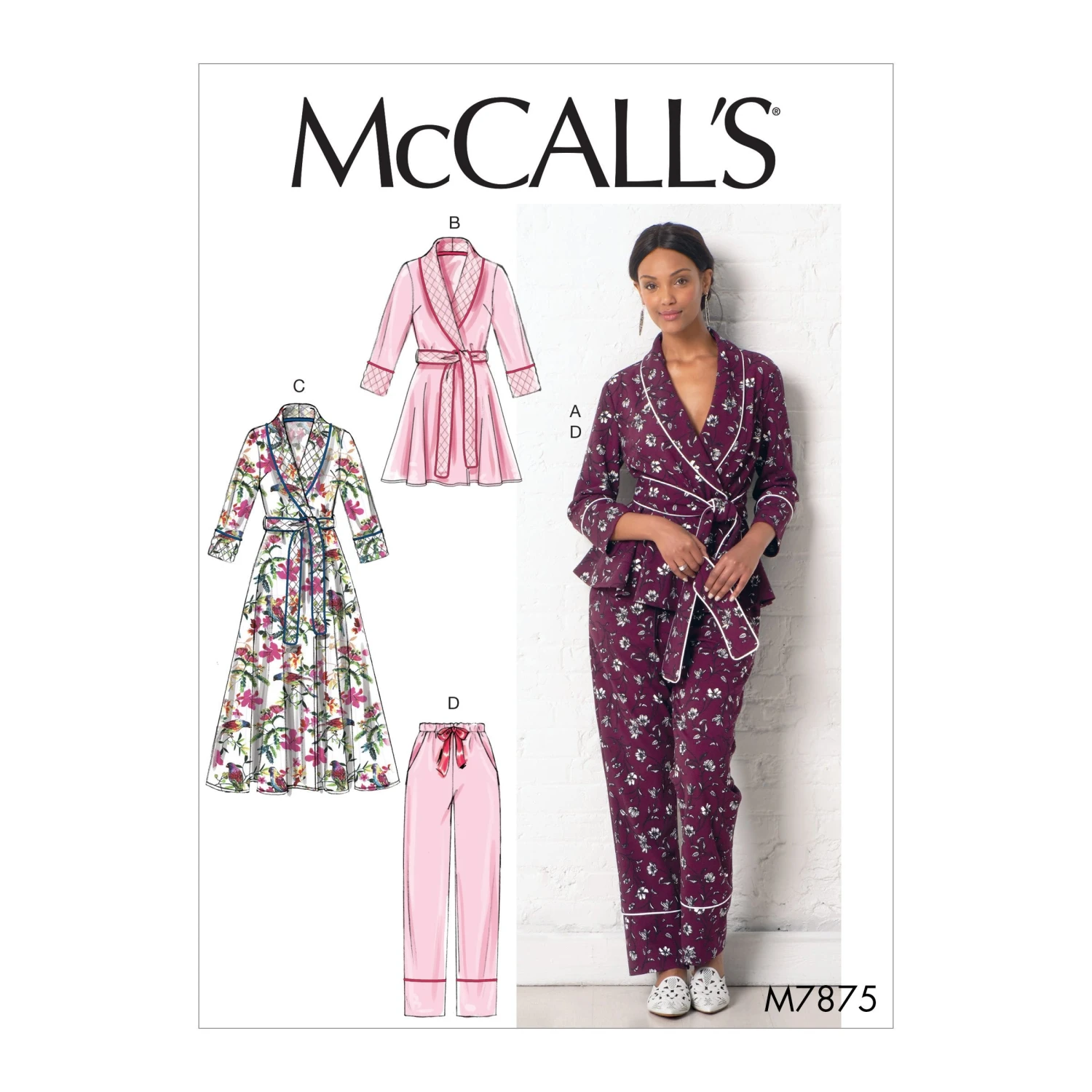 M7875 Sewing Pattern For Pyjamas And Robe 3 M7875 Sewing Pattern For Pyjamas And Robe - Image 3