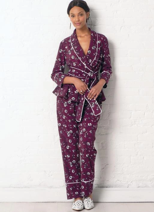 M7875 Sewing Pattern For Pyjamas And Robe 1 M7875 Sewing Pattern For Pyjamas And Robe