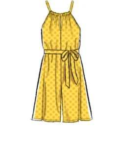 McCall's 7917 Girl's Romper, Jumpsuit And Belt -Jaycotts Shop M7917 02