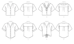 McCalls 7976 Tops Sewing Pattern -Jaycotts Shop M7976
