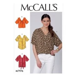 McCalls 7976 Tops Sewing Pattern -Jaycotts Shop M7976
