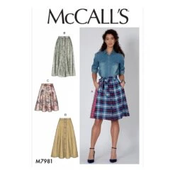 McCalls 7981 Skirts Sewing Pattern -Jaycotts Shop M7981