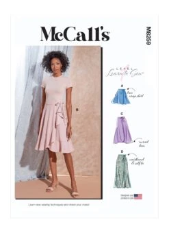 McCall's Sewing Pattern 8259 Misses' Skirts -Jaycotts Shop M8259 envelope front
