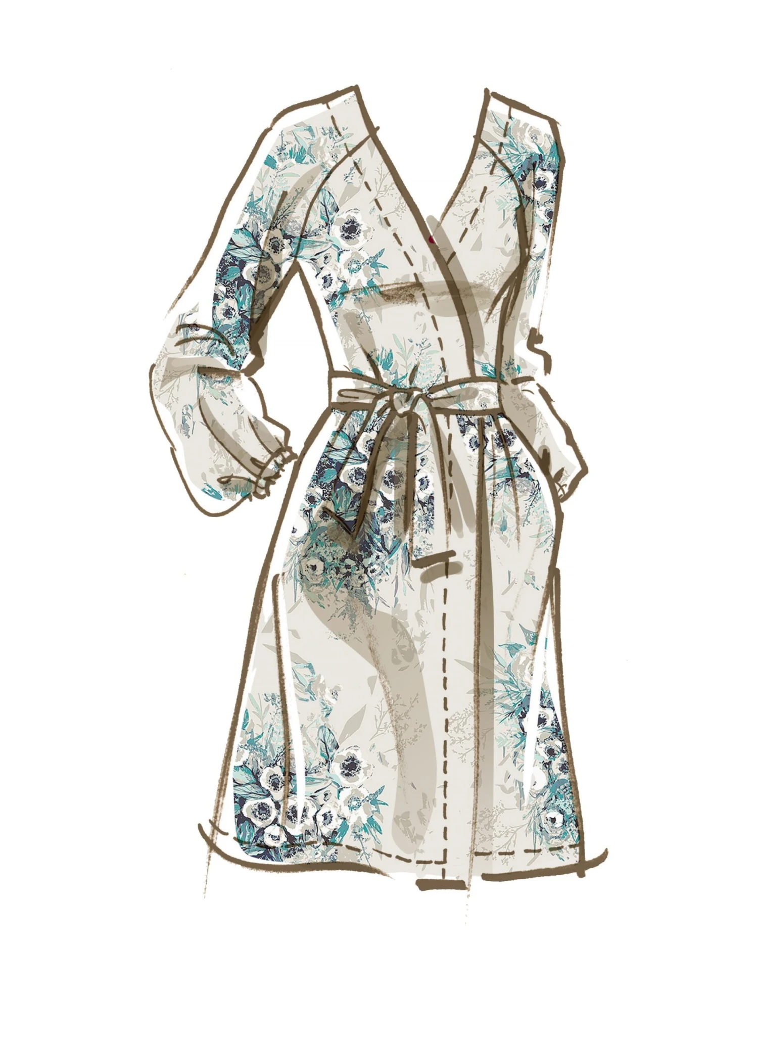 McCall's Sleepwear Pattern 8261 Romper, Jumpsuit And Robe 7 McCall's Sleepwear Pattern 8261 Romper, Jumpsuit And Robe - Image 7