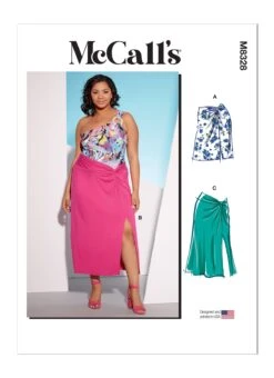 McCall's Sewing Pattern 8328 Women's Knit Skirts -Jaycotts Shop M8328 envelope front