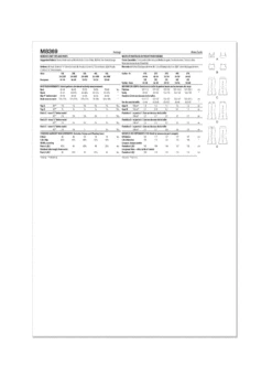 McCall's Sewing Pattern 8369 Women's Knit Tops And Pants -Jaycotts Shop M8369 envelope back